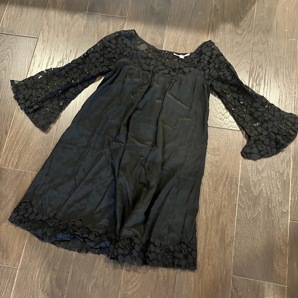 Rebecca Taylor Black Lace Dress